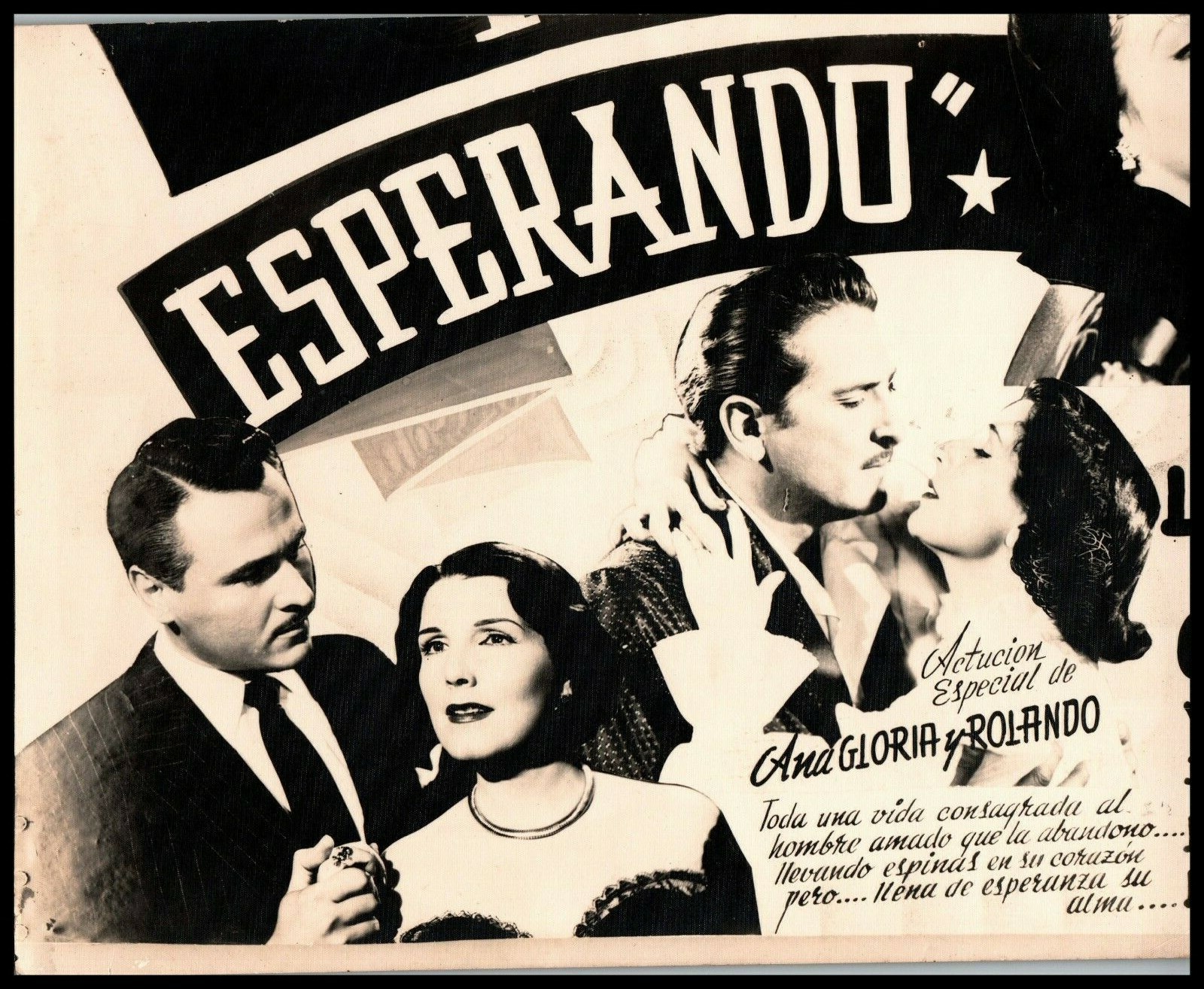 LIBERTAD LAMARQUE MEXICAN MOVIE STAR STUNNING PORTRAIT 1950s VINTAGE Photo 591