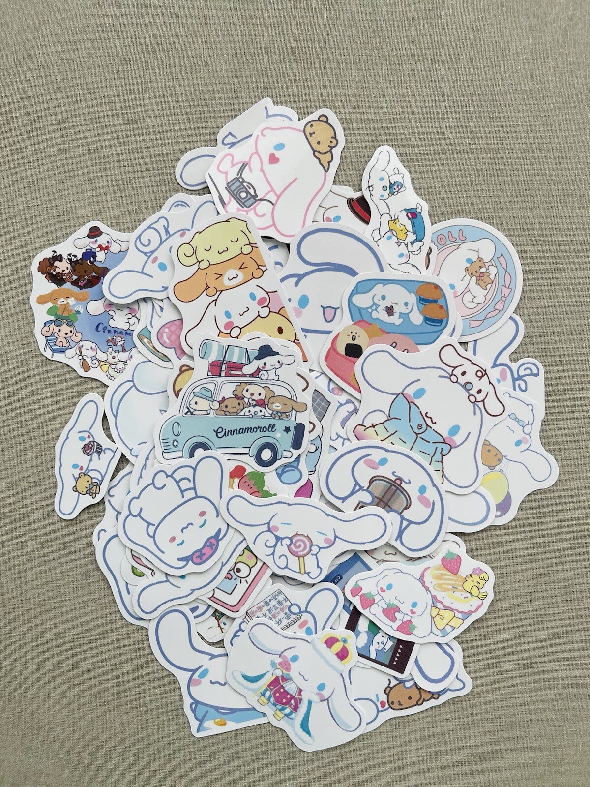 Random Cinnamoroll Stickers (10 pc Different Designs!)