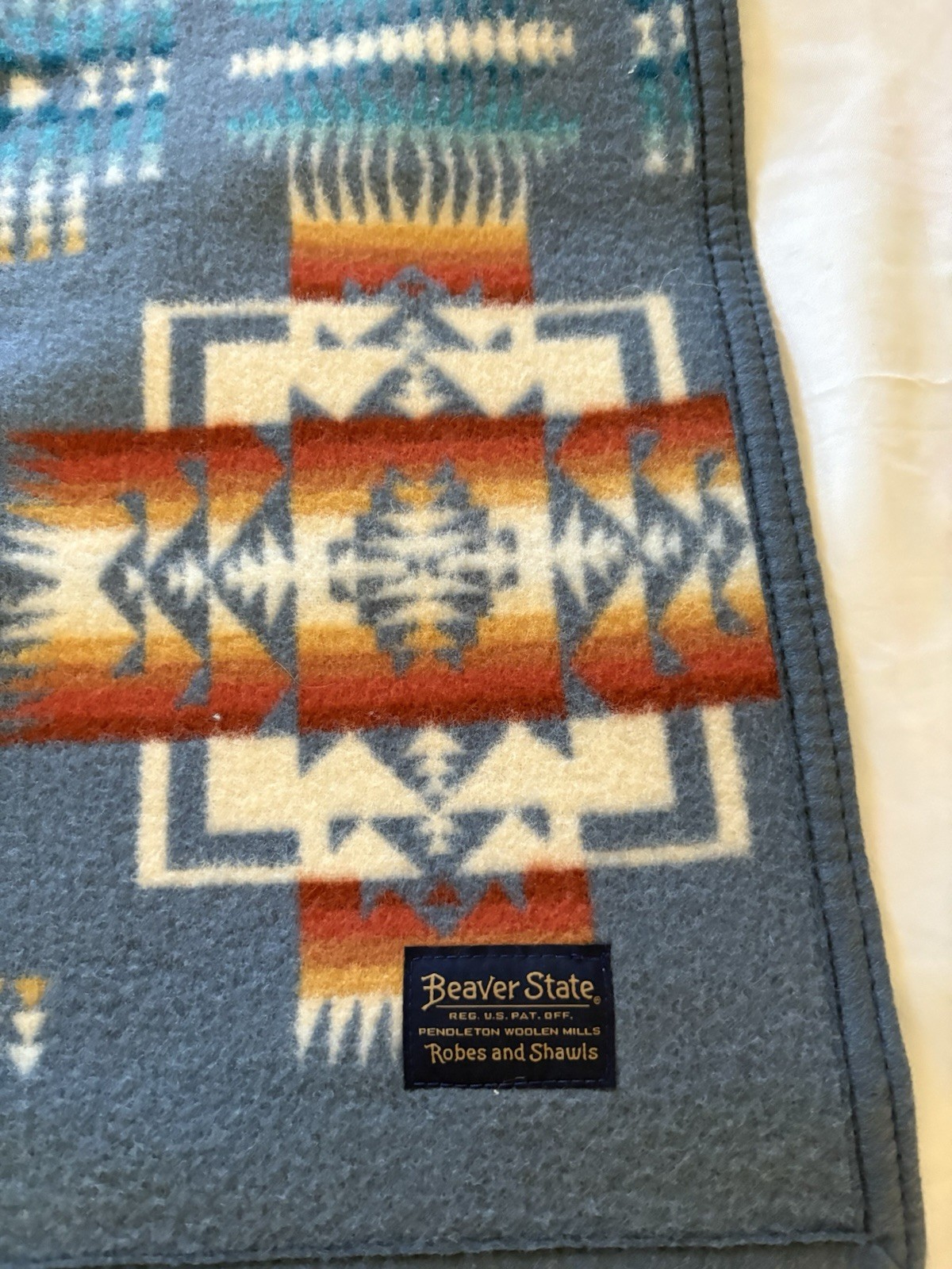 Pendleton Chief Joseph Slate Lap/Crib Blanket 43×33