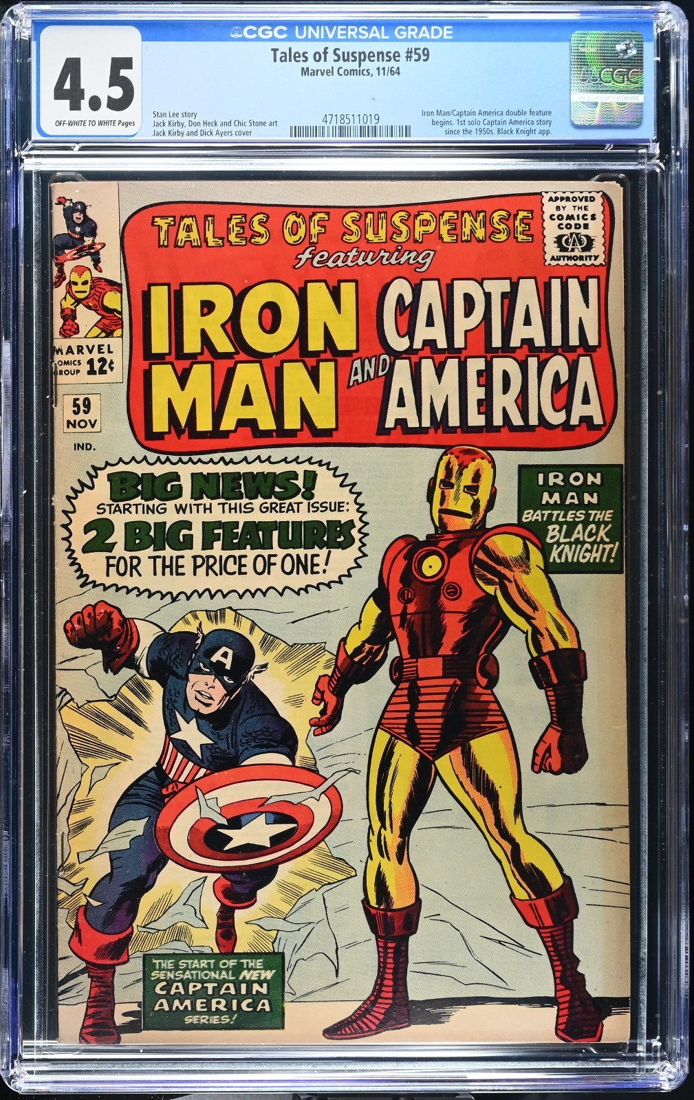Tales of Suspense 59 CGC 4.5