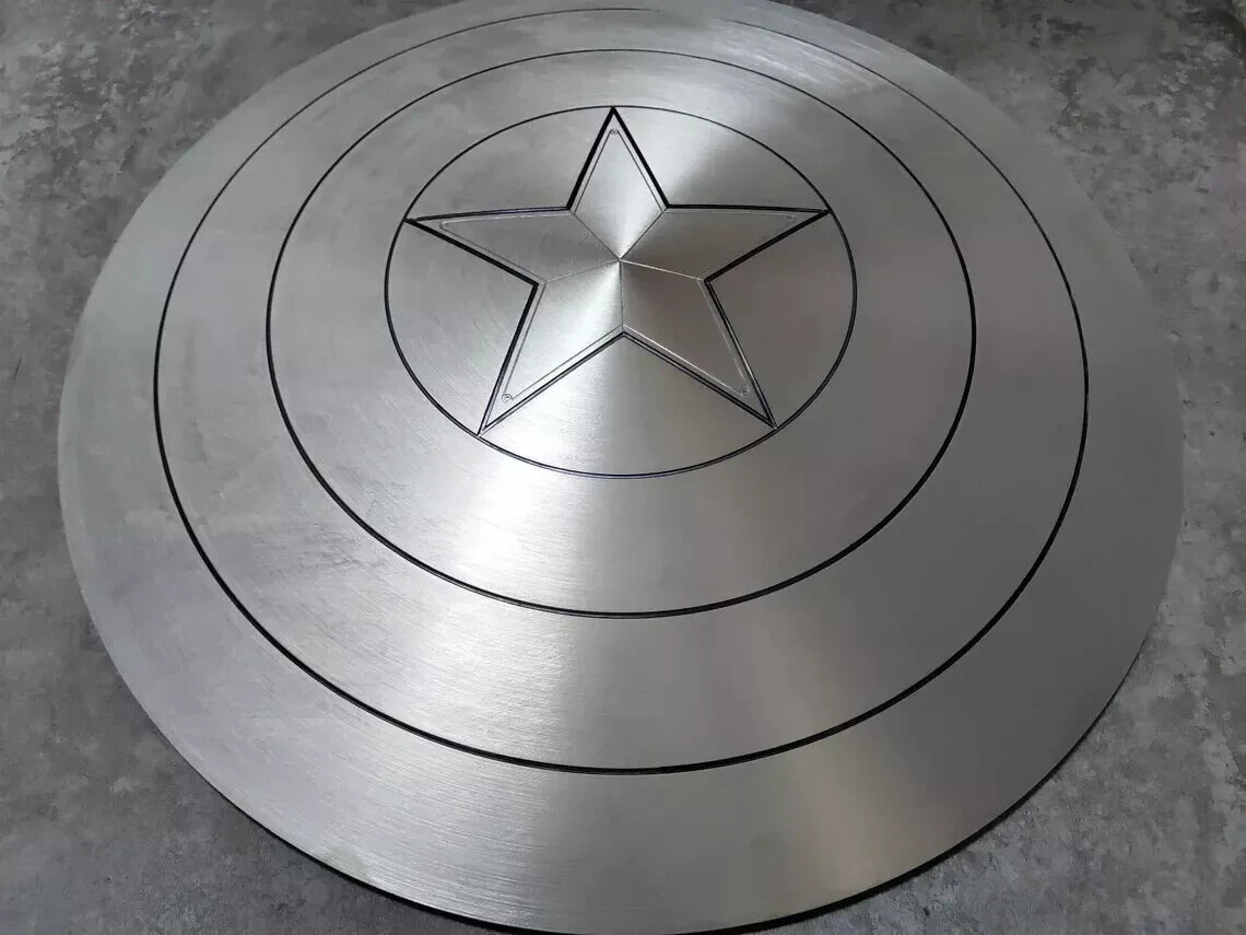 Captain America Shield Unpainted Metal Captain America Shield Metal Cosplay