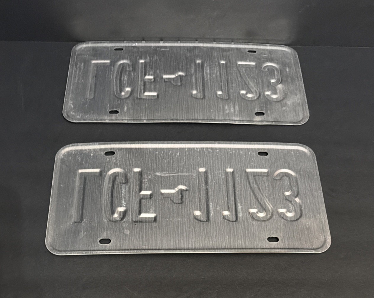 Pair NY New York Excelsior License Plates LCF1123 LCF 1123 Tag 2 Piece Set Blue