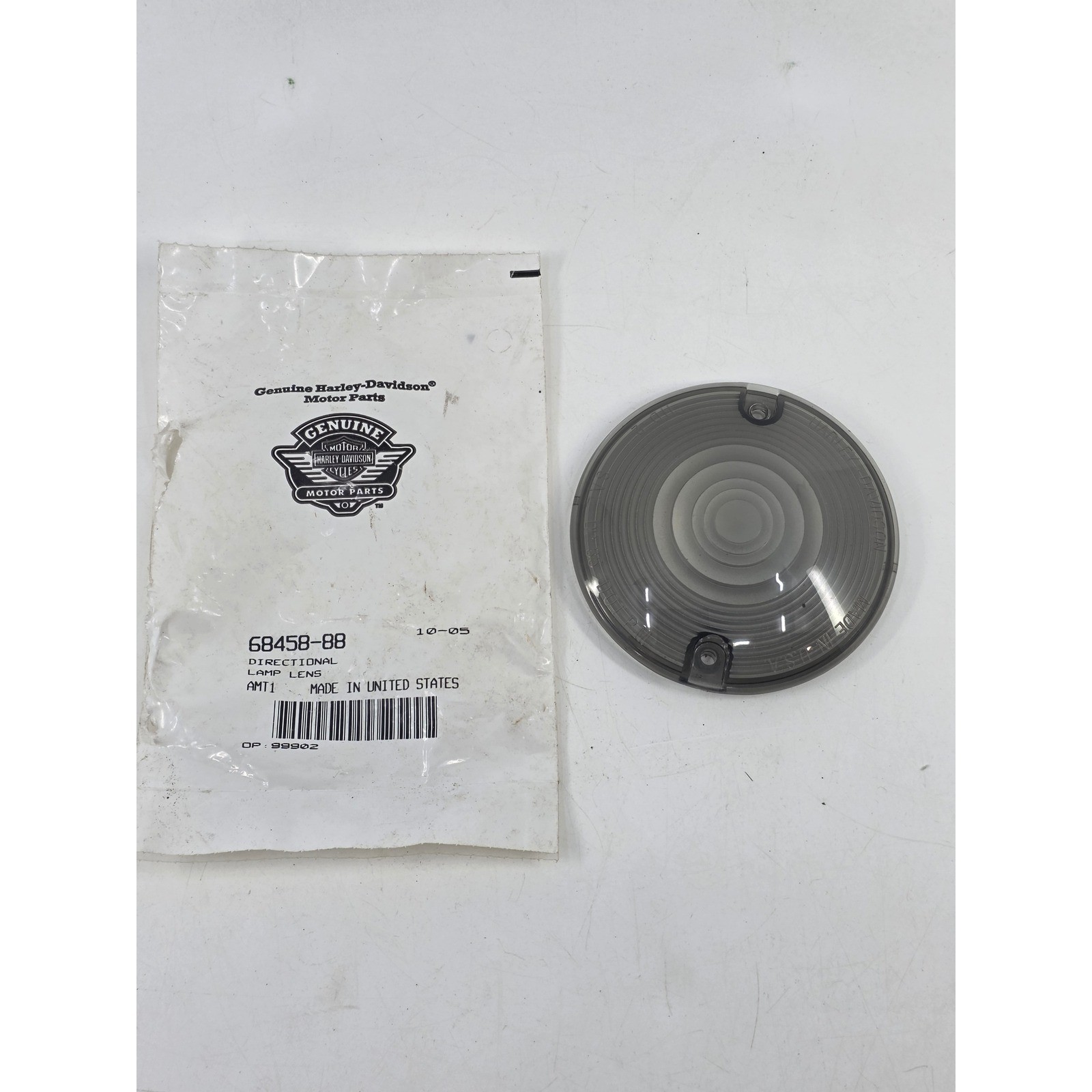 Harley-Davidson Directional Lamp Lens Smoked Gray 68458-88 Made in USA