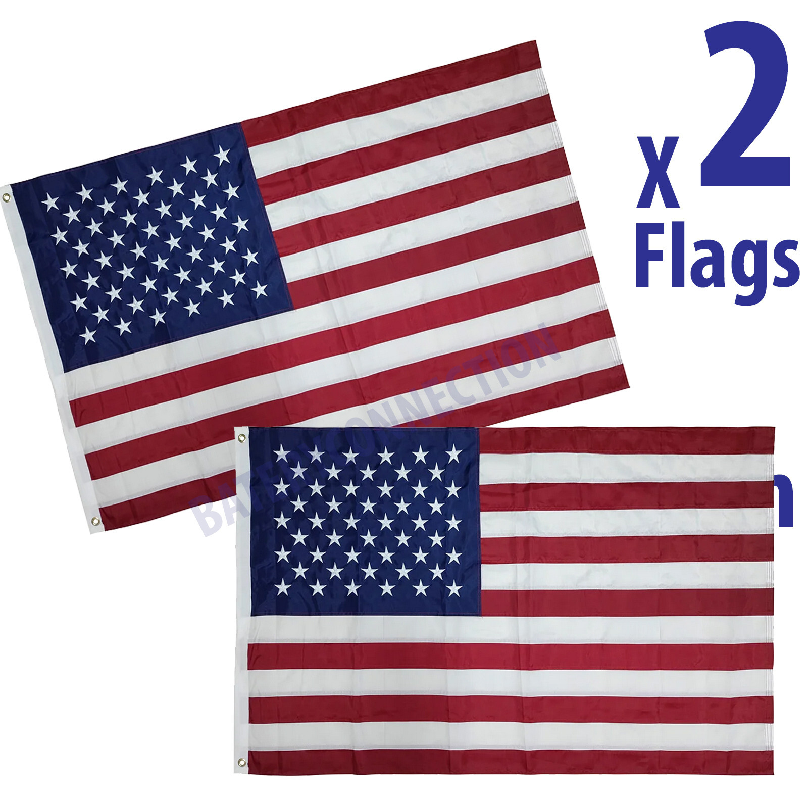 US USA American Flag 3×5 Made in Luxury Embroidered United States Flag Outdoor