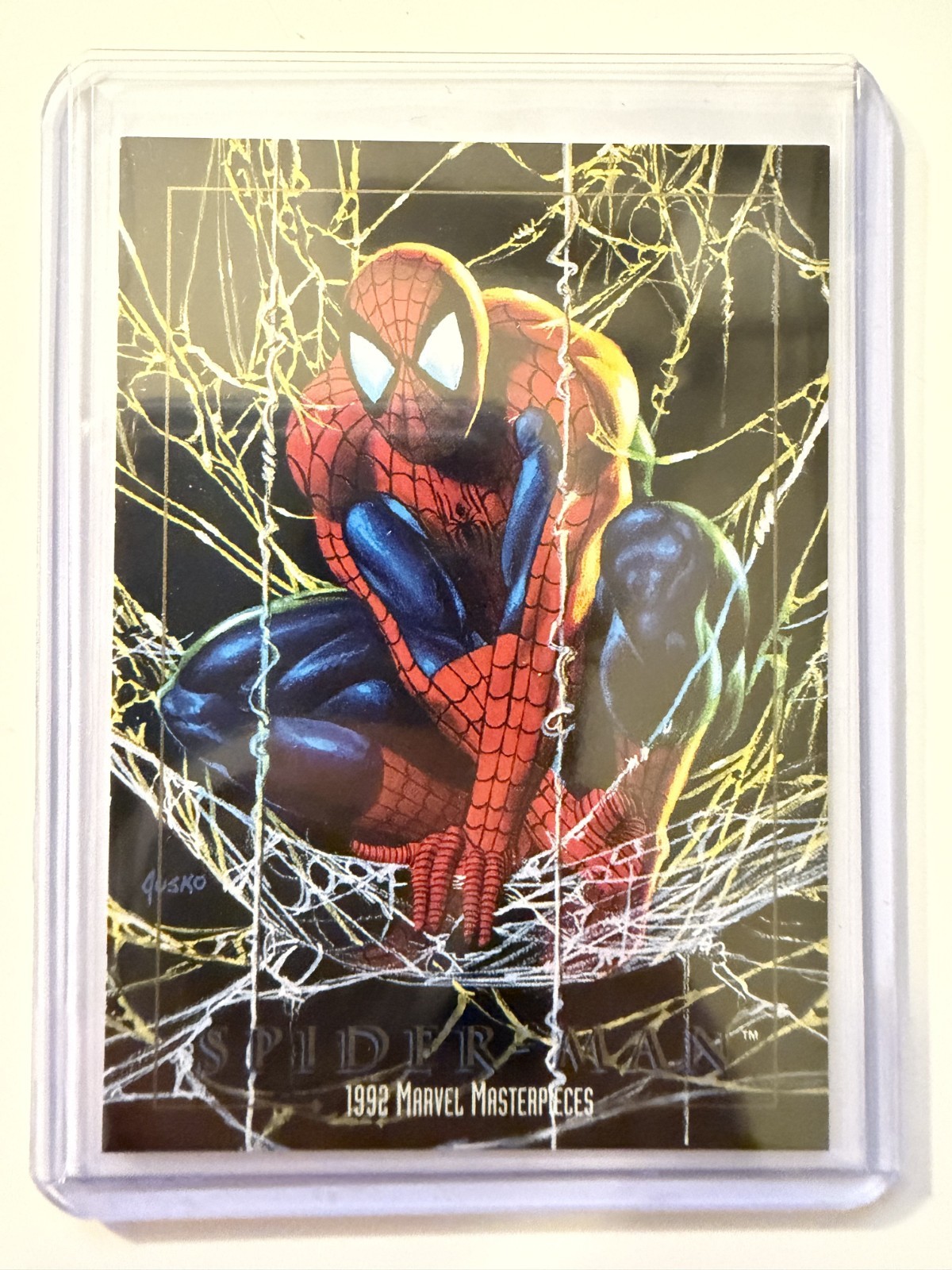 1992 Marvel Masterpieces Spider-Man PROTOTYPE Card
