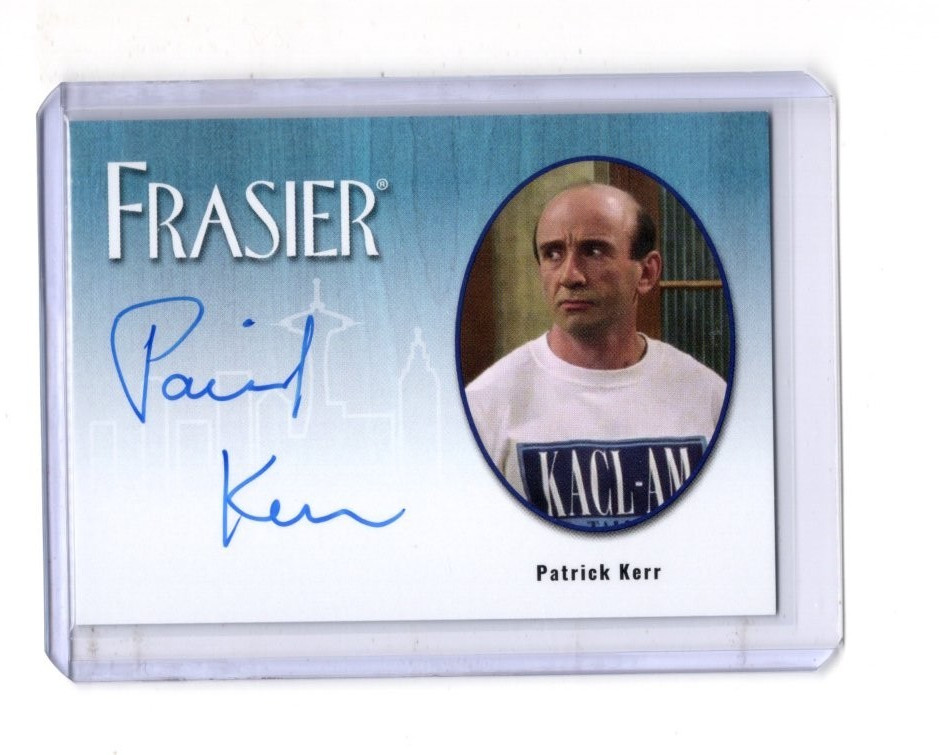 FRASIER PREMIERE EDITION PATRICK KERR AUTOGRAPH BORDERED EXTREMELY LIMITED