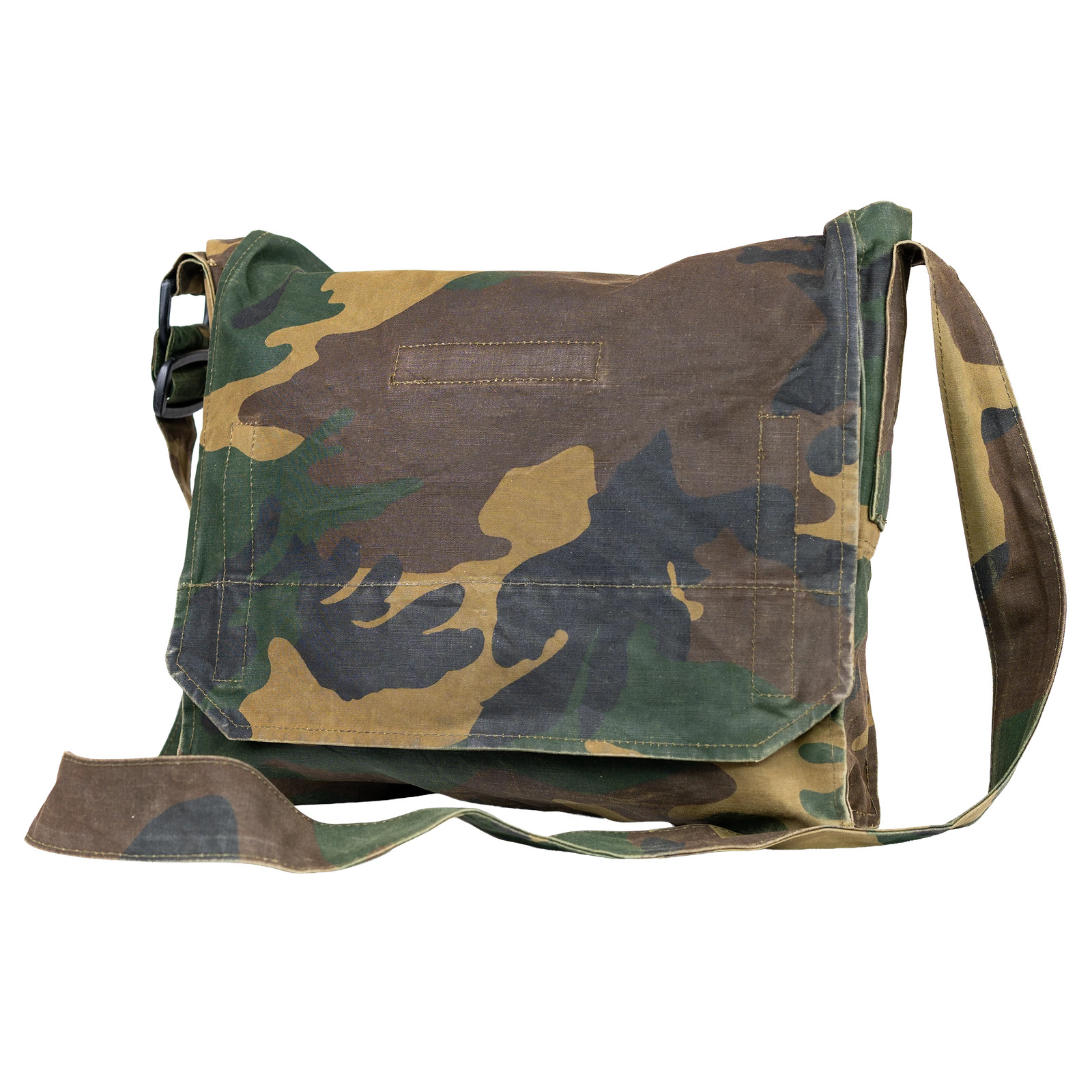 Croatian Army Woodland Camo Shoulder Bag – Genuine Military Surplus Satchel