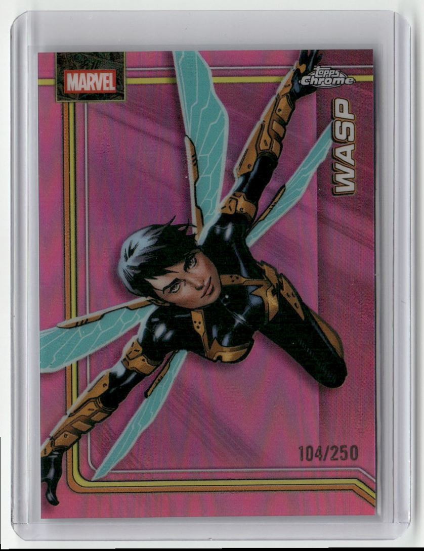 2026 Topps Chrome Marvel Pink Refractor Wasp 104/250