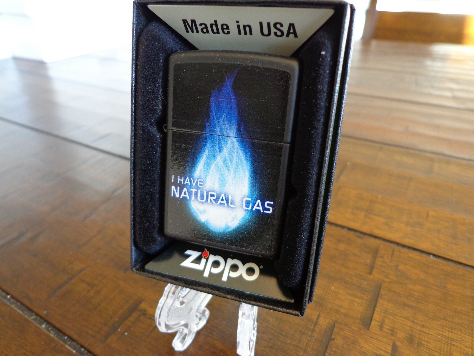 I HAVE NATURAL GAS ZIPPO LIGHTER MINT IN BOX 2013
