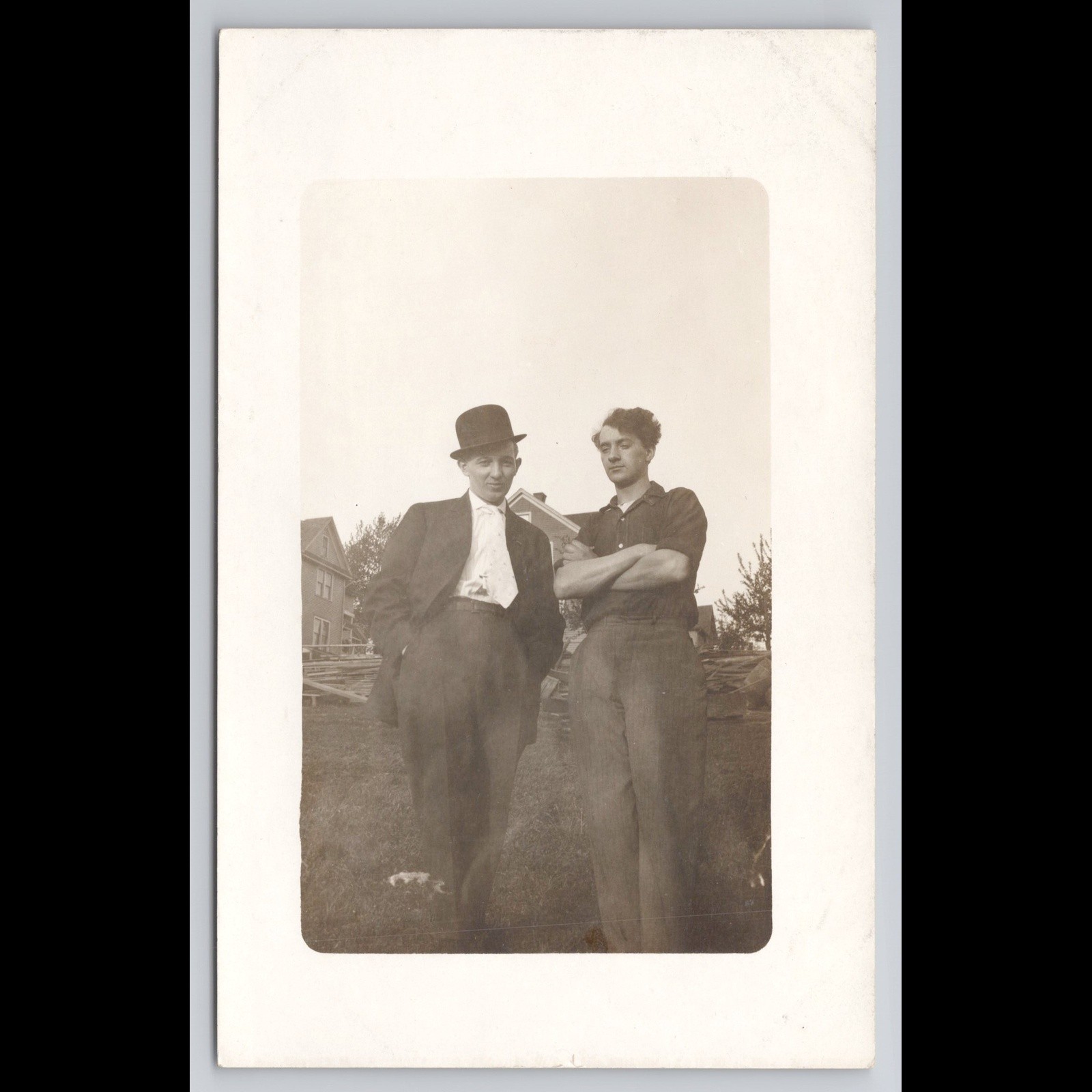 Vintage Postcard Anonymous People Real Photo Unposted Scenic Collectible View