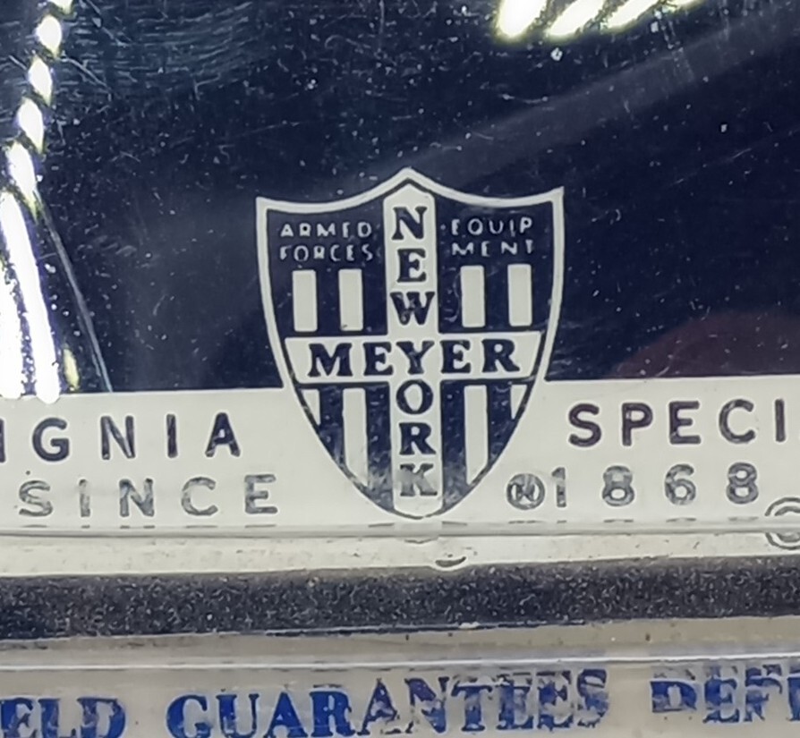 Meyer Insignia Colonel N.S. Meyer, Inc. 2″ Pin Back Sterling .925 Silver “Pilot”