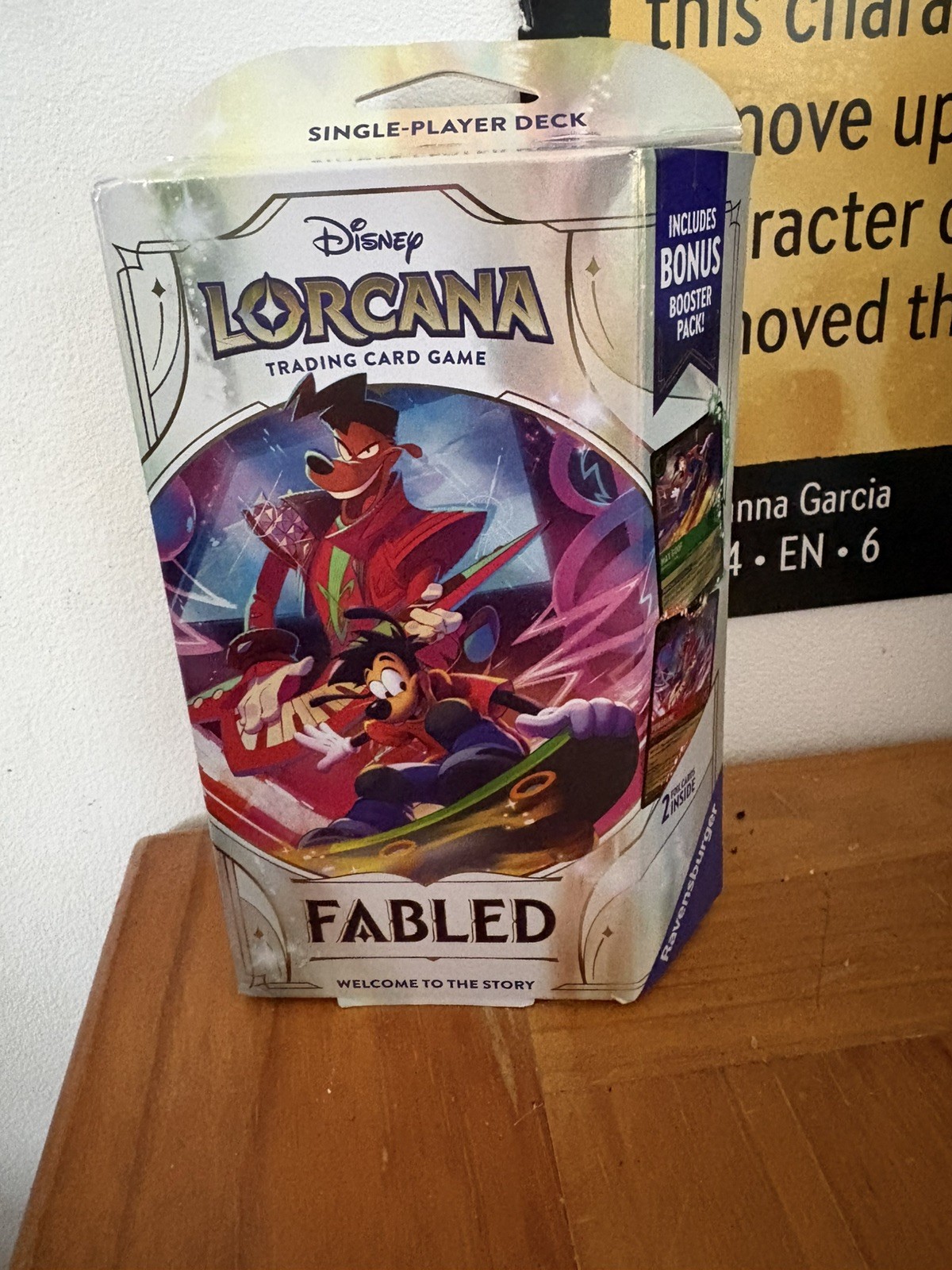 DISNEY LORCANA: FABLED STARTER DECK (Emerald & Ruby) NEW SEALED