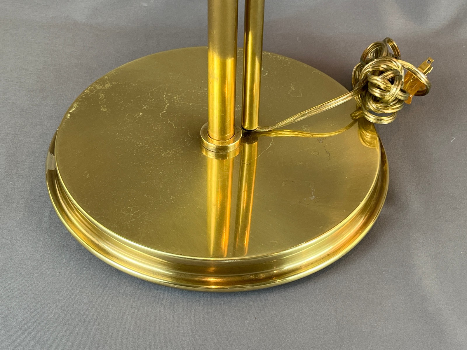 Mid-Century Frederick Cooper Brass Adjustable Pharmacy 35-54″ Floor Lamp (A)