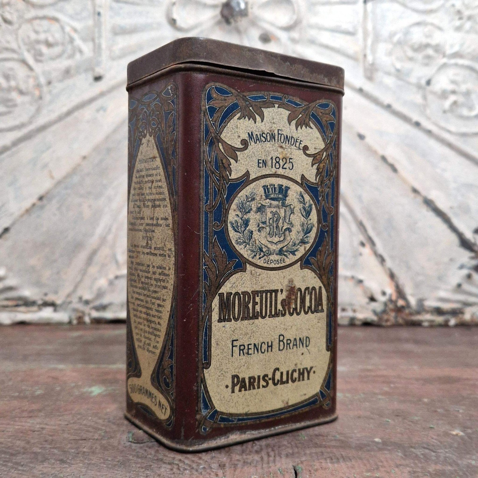 Rare Moreuil Cocoa Box (Paris-Clichy) – 500g