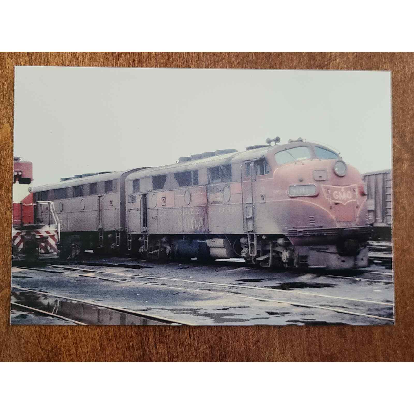 Gulf Mobile & Ohio GM&O 800A EMD F3A Granite City ILL 1969 Photo (PQ) (BX)