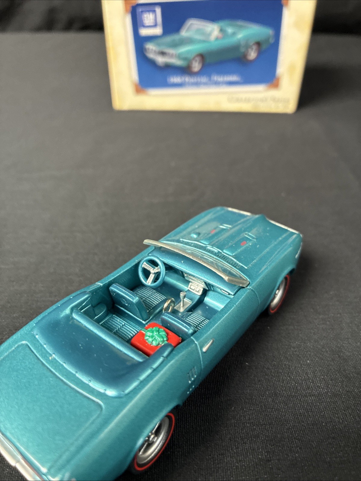 3 Hallmark Ornaments Classic American Cars, 1964 GTO, 1968 FIREBIRD, 1969 CAMARO