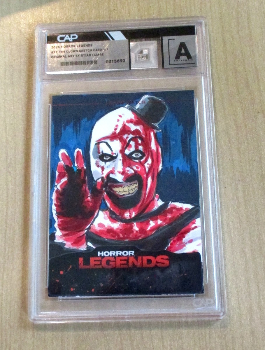2026 Horror Legends Masterpieces sketch card Stian Lizare ART THE CLOWN 1/1