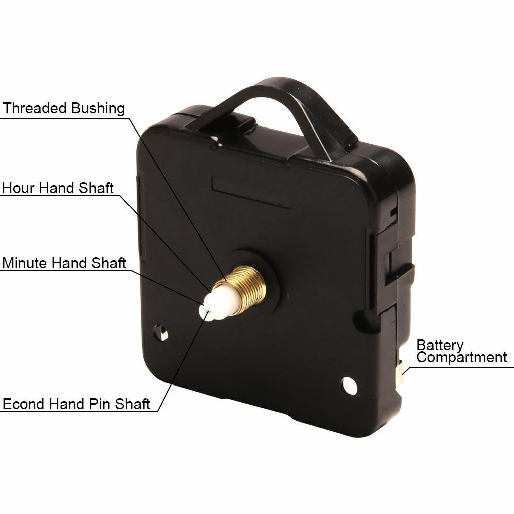 Wall Clock Movement Mechanism Battery Operated DIY Repair Replacement Parts Kit