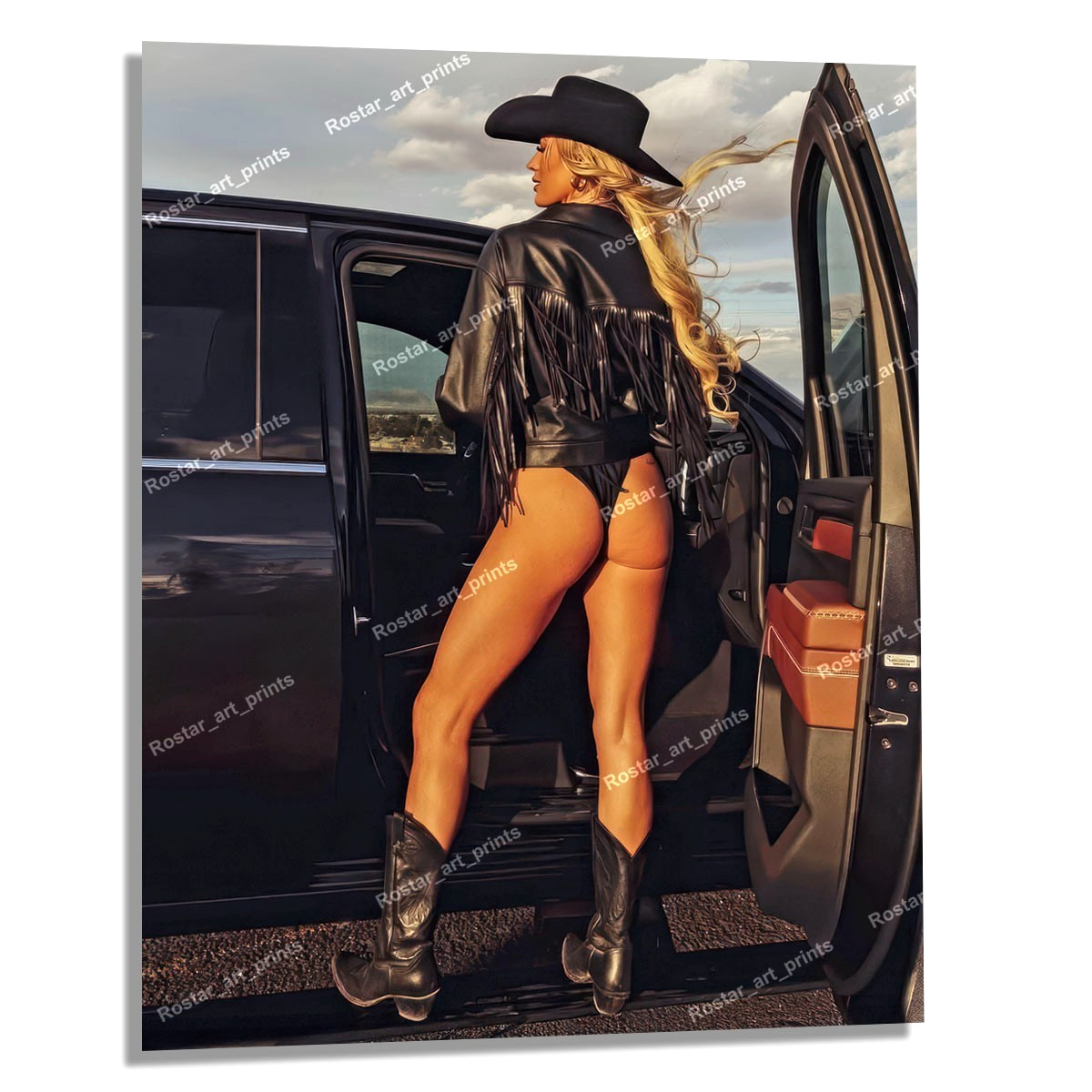 8×10 SOPHIE CUNNINGHAM Hot Cowgirl Thong Indiana EXCLUSIVE HQ Photo Print SCU037