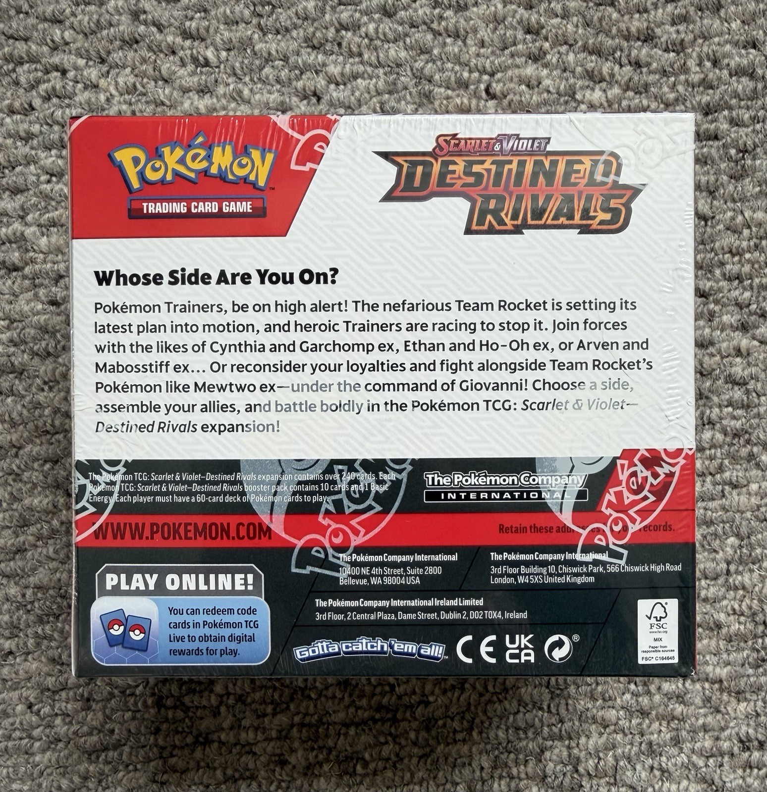 Pokemon TCG Scarlet & Violet Destined Rivals Booster Box 36 Packs Factory Sealed