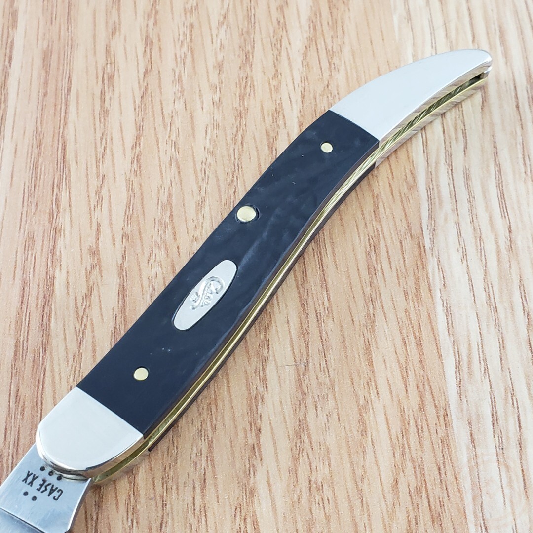 Case XX Toothpick Folding Knife Stainless Steel Blade Jigged Synthetic Handle