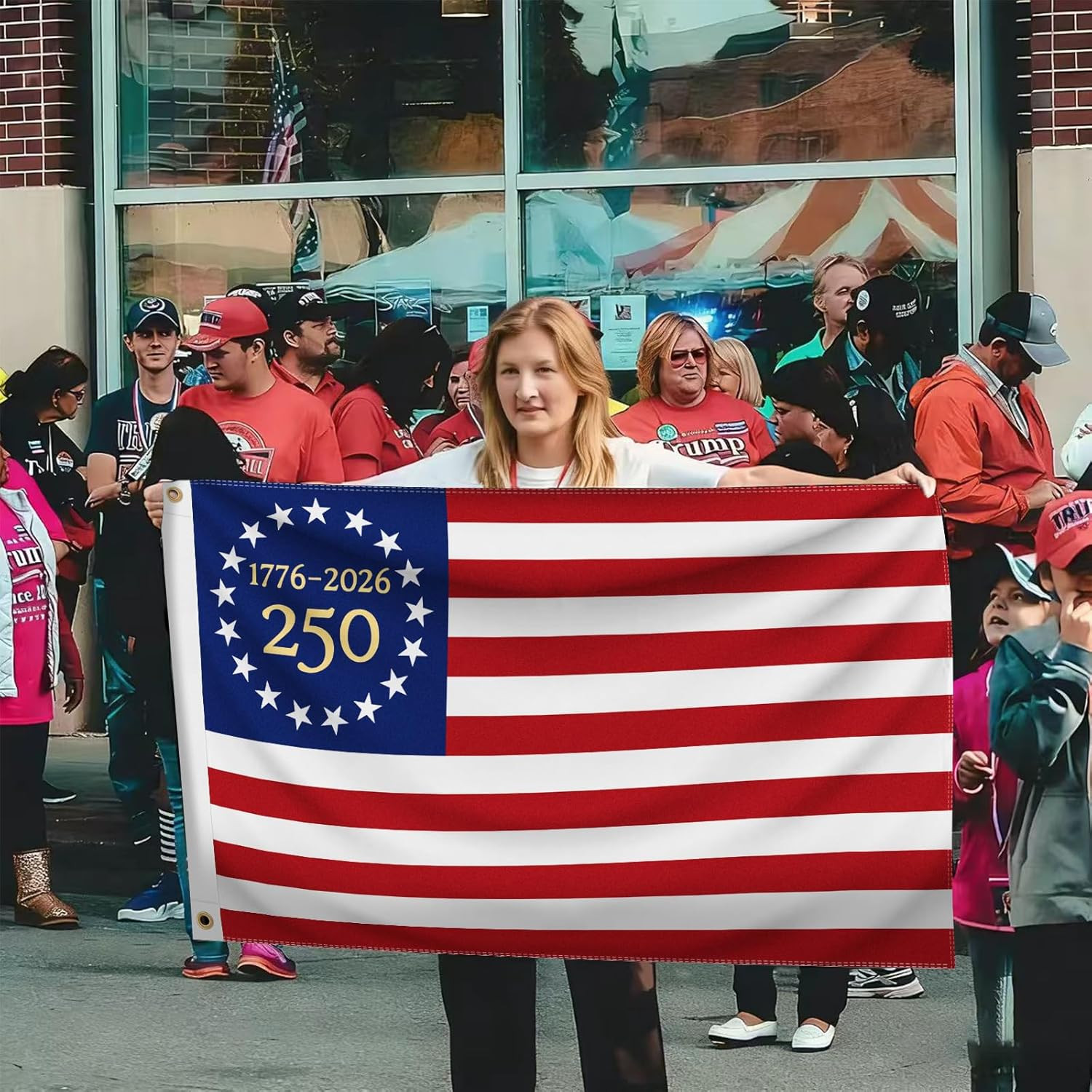 3×5 Ft 250 Year American anniversary Flag 1776-2026 USA 250th years Banner Decor