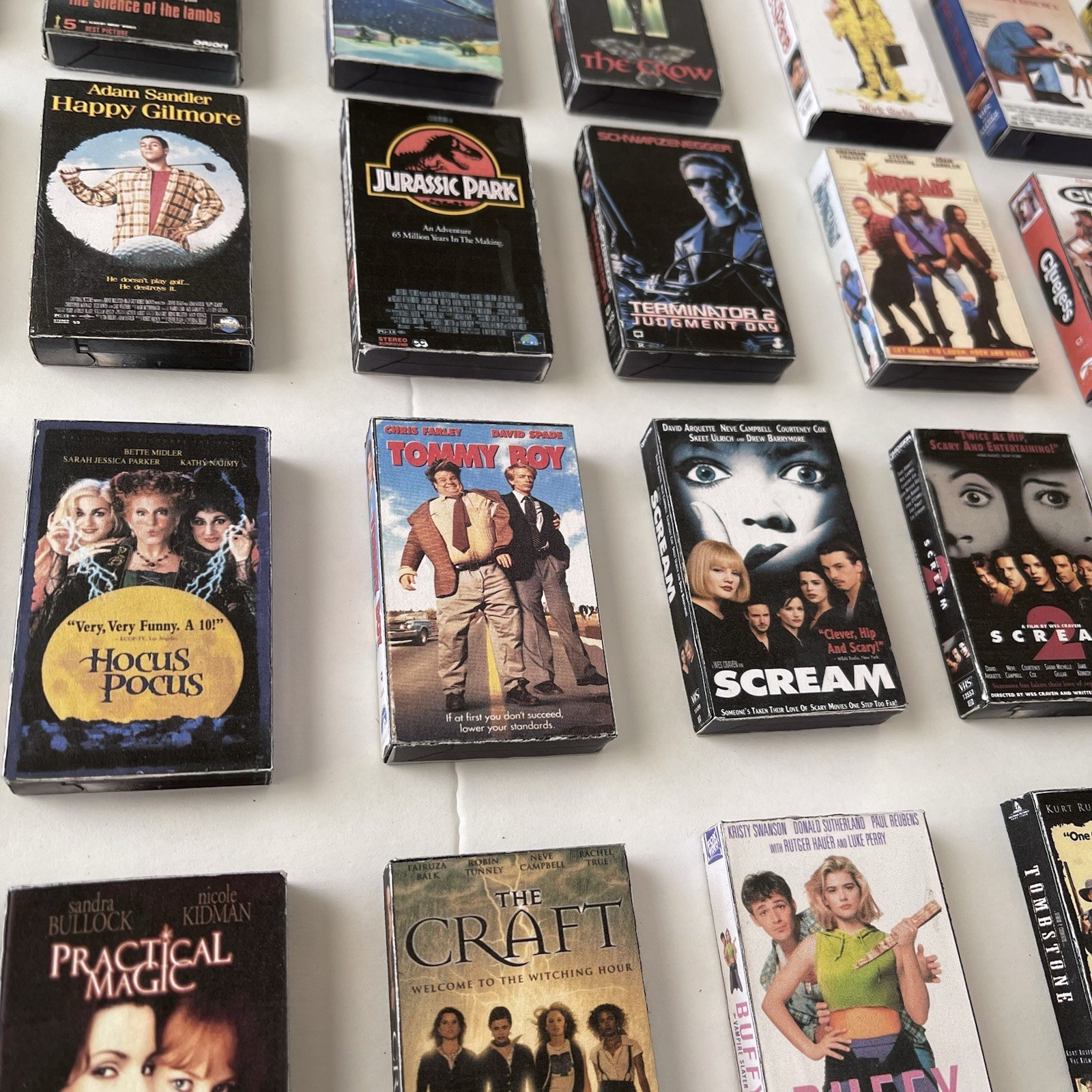 Retro 3D 90’s Movies Mini VHS Refrigerator Magnets