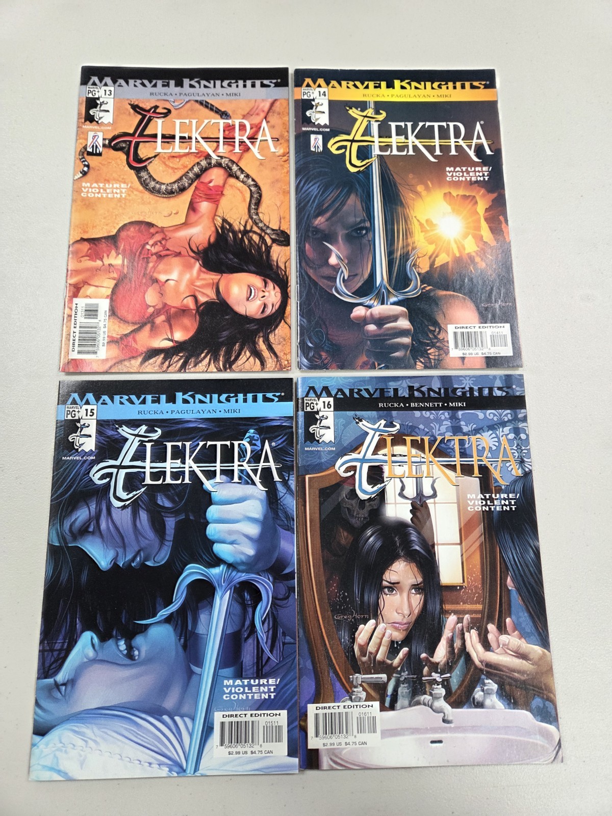 Elektra Vol 2 #1-35 Complete Set Marvel Knights Full Run SEE PICTURES