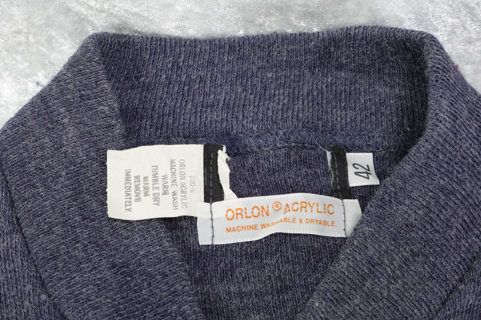 19980’s -90’s US Mail Postal Service Uniform Cardigan Sweater Full Zip Size 42