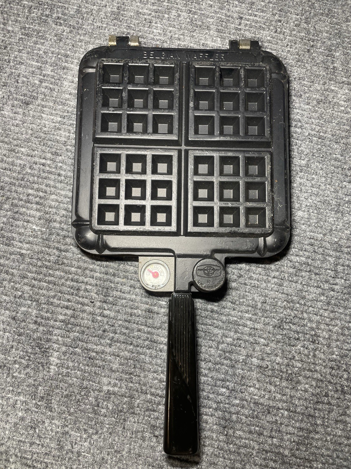 Vintage Nordic Ware #15000 Belgian Waffler waffle Iron Stove Top Camping Outdoor