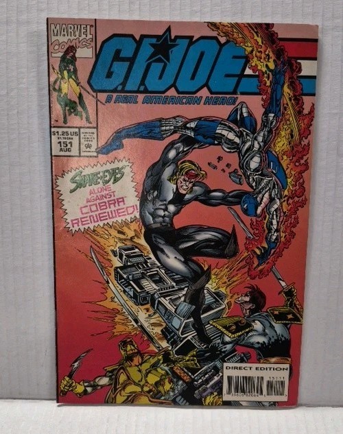 G.I. Joe A Real American Hero Marvel Comics #151 (1994) Snake Eyes Scarce