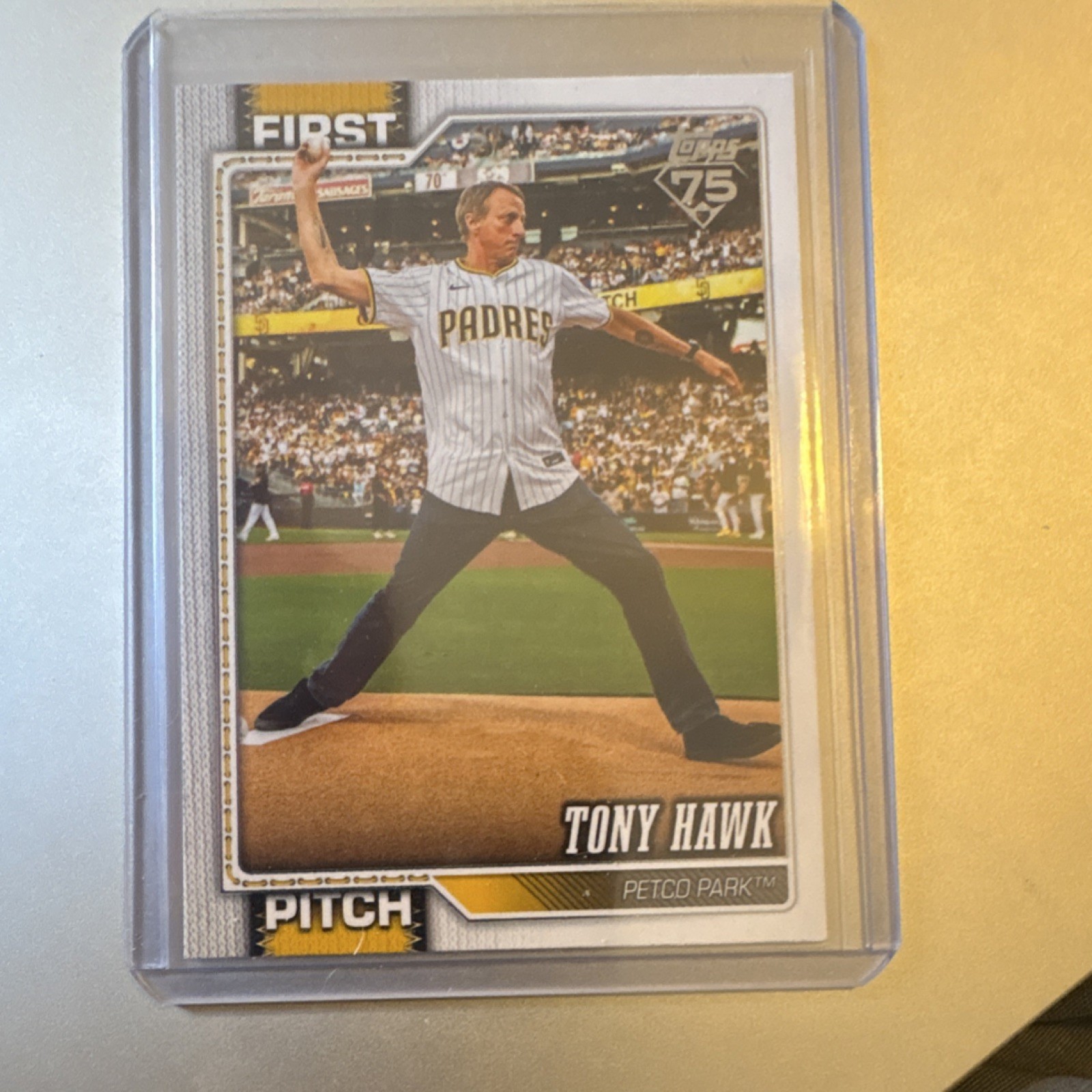 Topps 2025 First Pitch Series One Tony Hawk Petco Park FP-6 Non-Sport Card