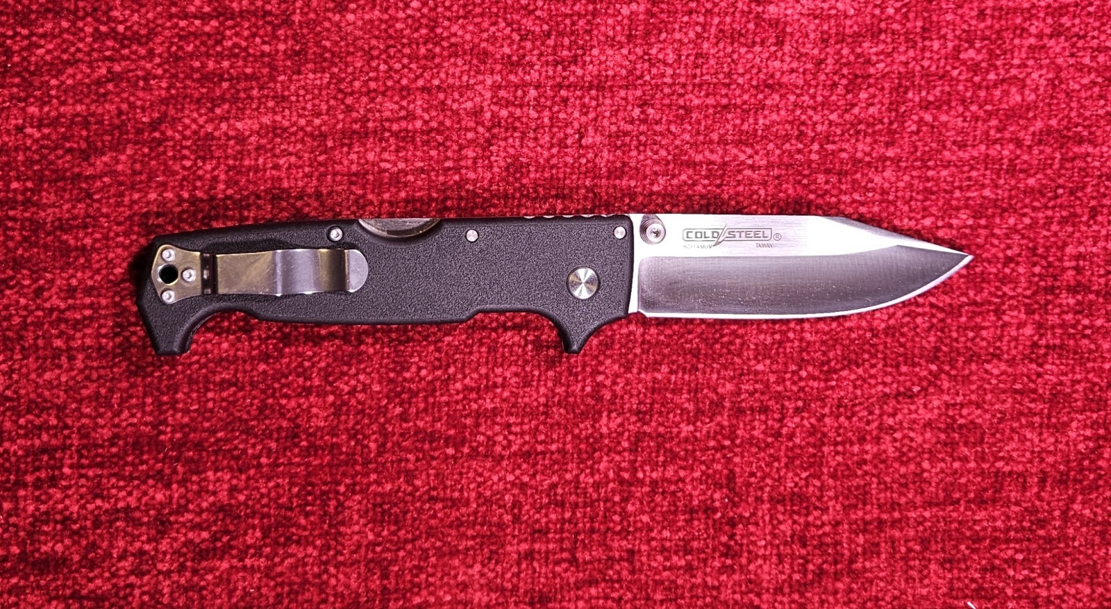 COLD STEEL SR1 Lite 4″ Blade Pocket Knife, Griv-Ex Handle, Tactical Tri-Ad, EDC
