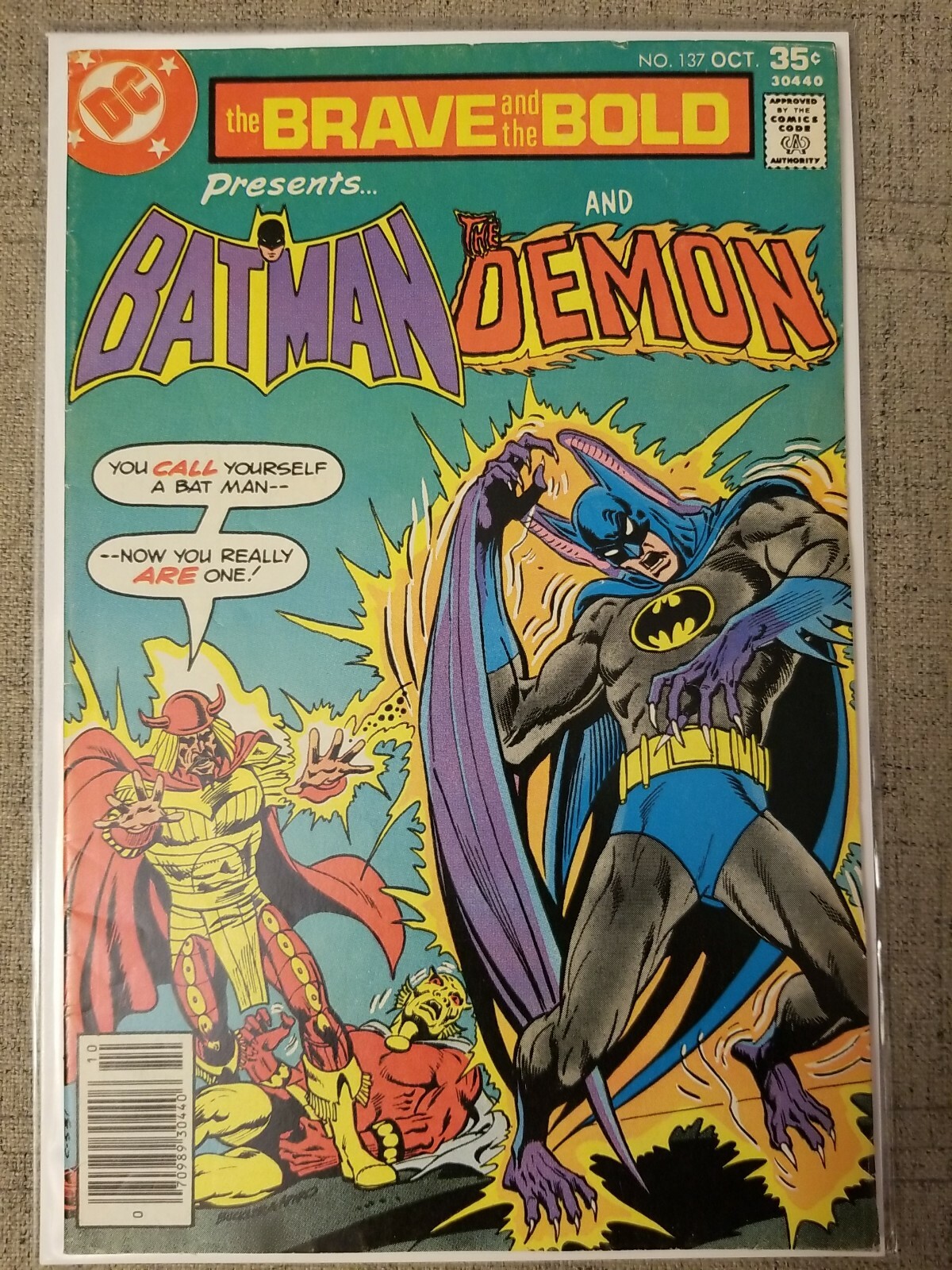 Brave and The Bold Vol 1 #137 (Oct 1977) Batman/Demon, Haney/Calnan, VF-/VF