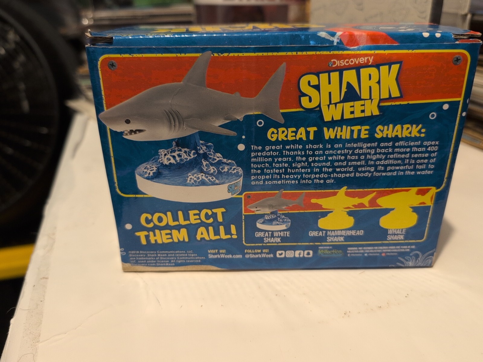 Kollectico Limited Edition Bobblehead Shark Week 30th Anni Great White Shark