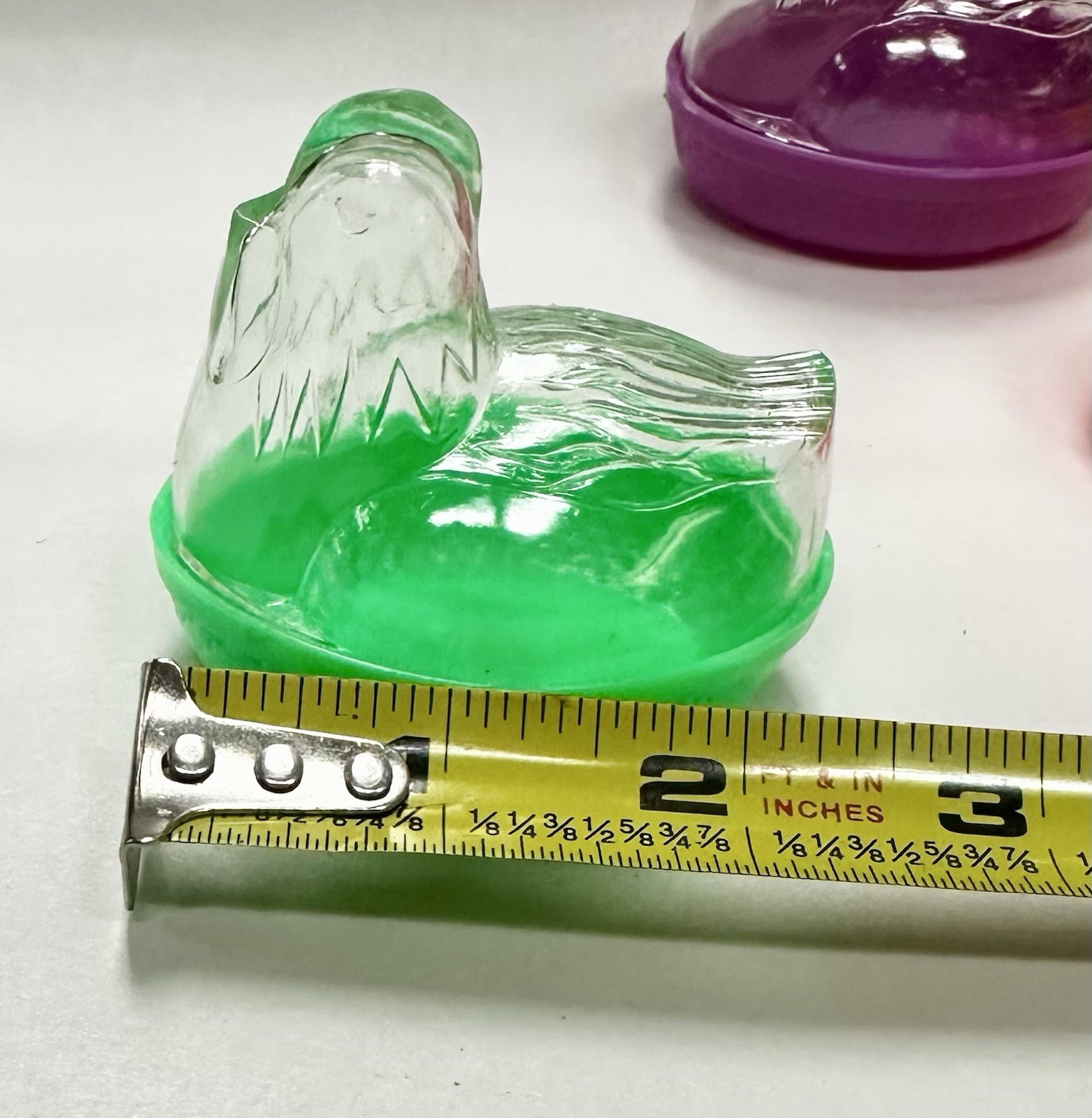 Vintage Mini Chicken On Basket Plastic Candy Holder 2.5” Container Set O 5 NOS