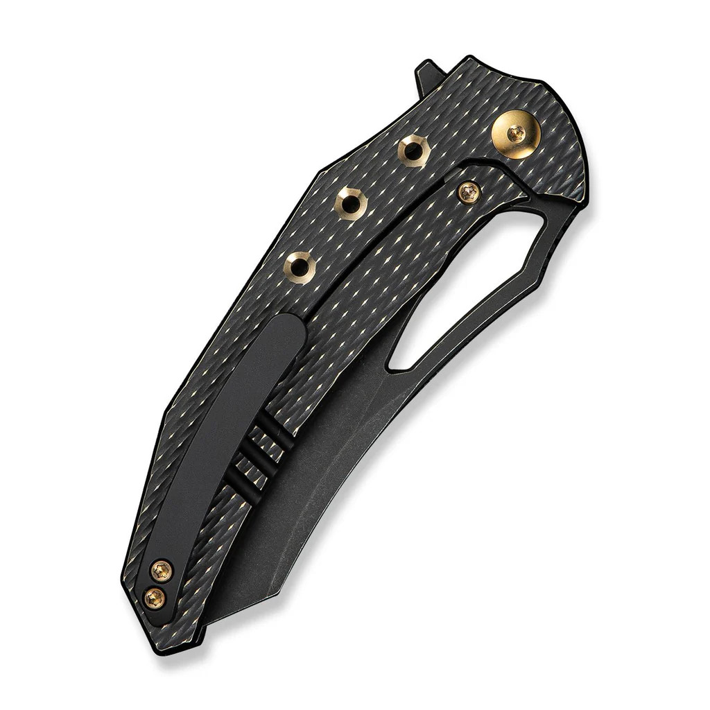 WE Knife Epaulette Frame Lock 24024-1 Black Titanium M390 Stainless Steel Knife