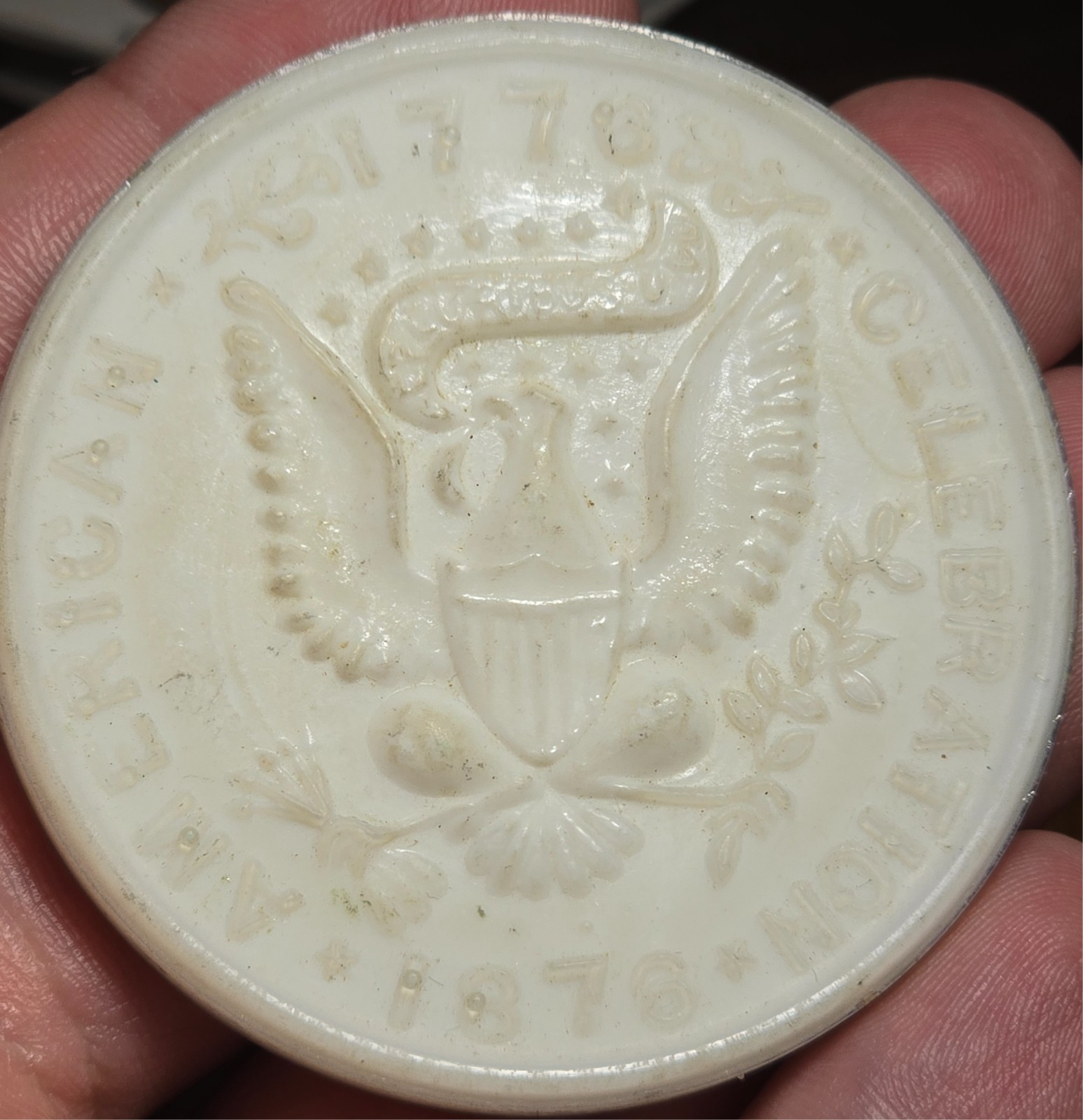 1876 Centennial Exposition Women’s Pavilion Medal White Philadelphia, PA Rare!!!