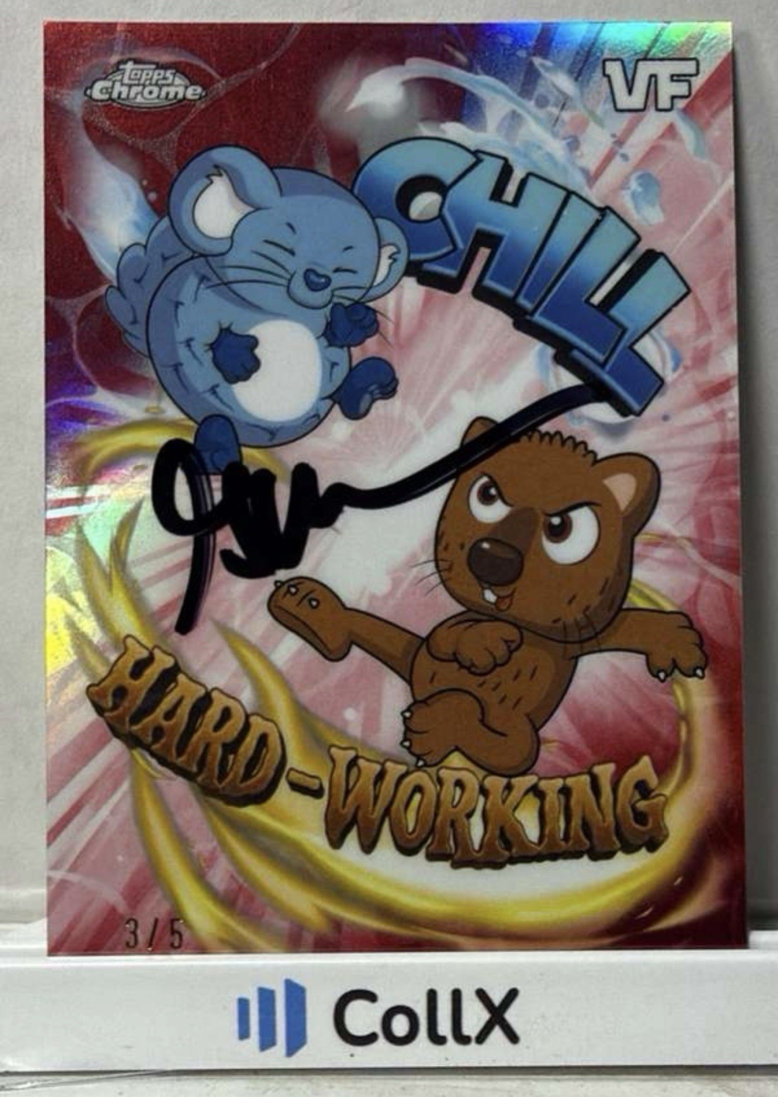 2026 VeeFriends bb-2 – Chill / Hard Working – Red Refractor /5