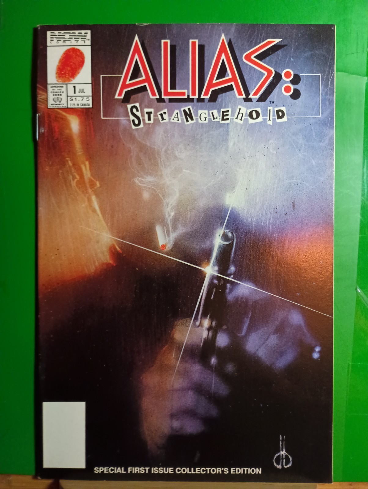 1990 Now Comics Alias Strangle Hold Issue 1 Bill Sienkiewicz Cover Artist