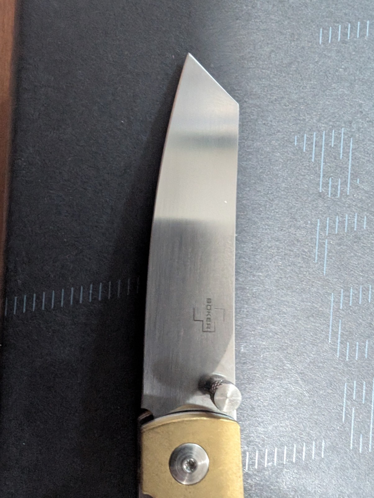 Böker Plus Tenshi Brass VG10 Pocketknife 01BO328 Liner Lock Manual