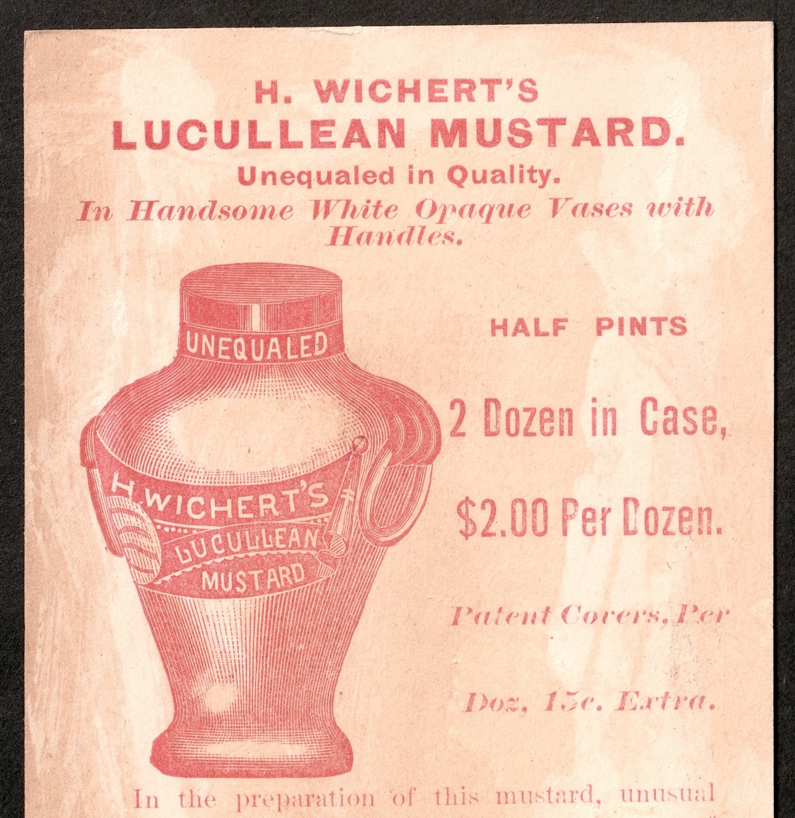 RARE Miss Columbia Uncle Sam Pickle Jar Oyster Sauce Food Bottle Trade Card j.US