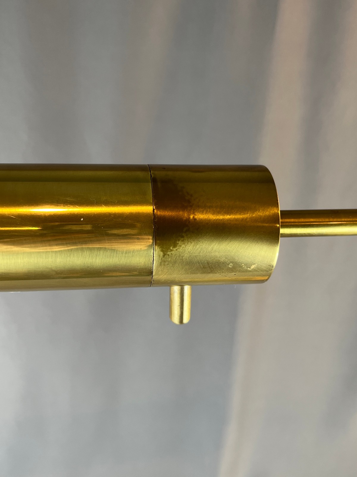 Mid-Century Frederick Cooper Brass Adjustable Pharmacy 35-54″ Floor Lamp (A)