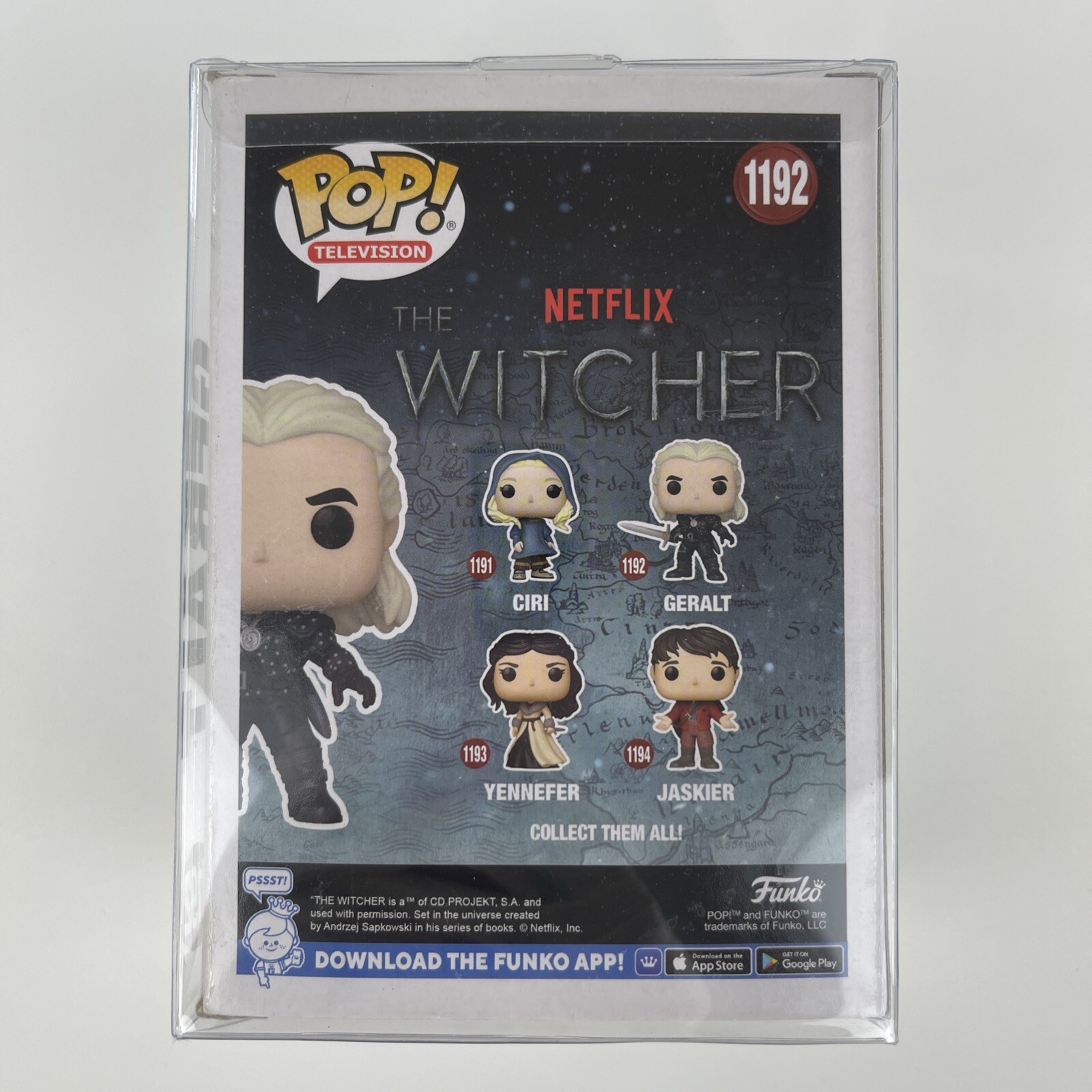 The Witcher Geralt CHASE 1192 SIGNED by Henry Cavill – Collectible Funko Pop! TV