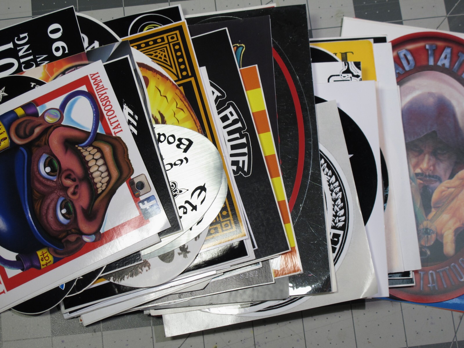 vtg 1990s – 2000s Tattoo co. sticker – Artists and Shops B2