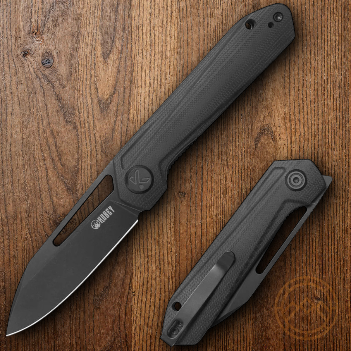 Kubey Royal Linerlock Folding Knife 3″ 14C28N Sandvik Steel Blade G10 Handle