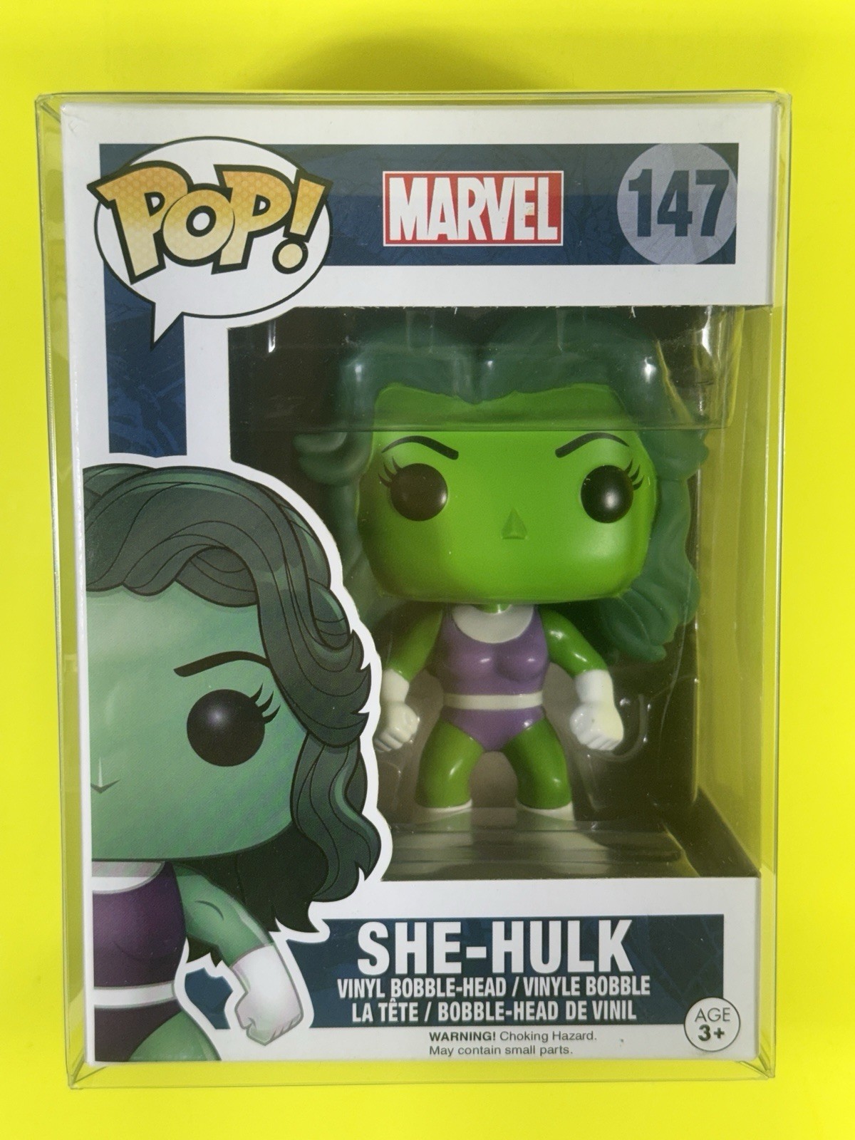Funko Pop! She-Hulk Marvel Comics #147 Common With Protector Vinyl FIgure