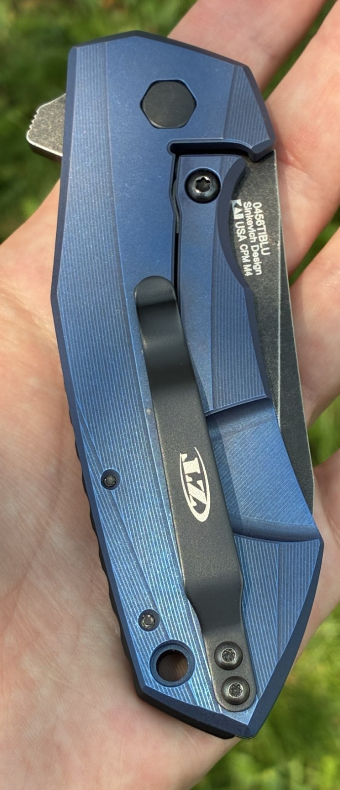 Zero Tolerance ZT0456TIBLU CPM-M4 Sinkevich Design Factory Special Discontinued