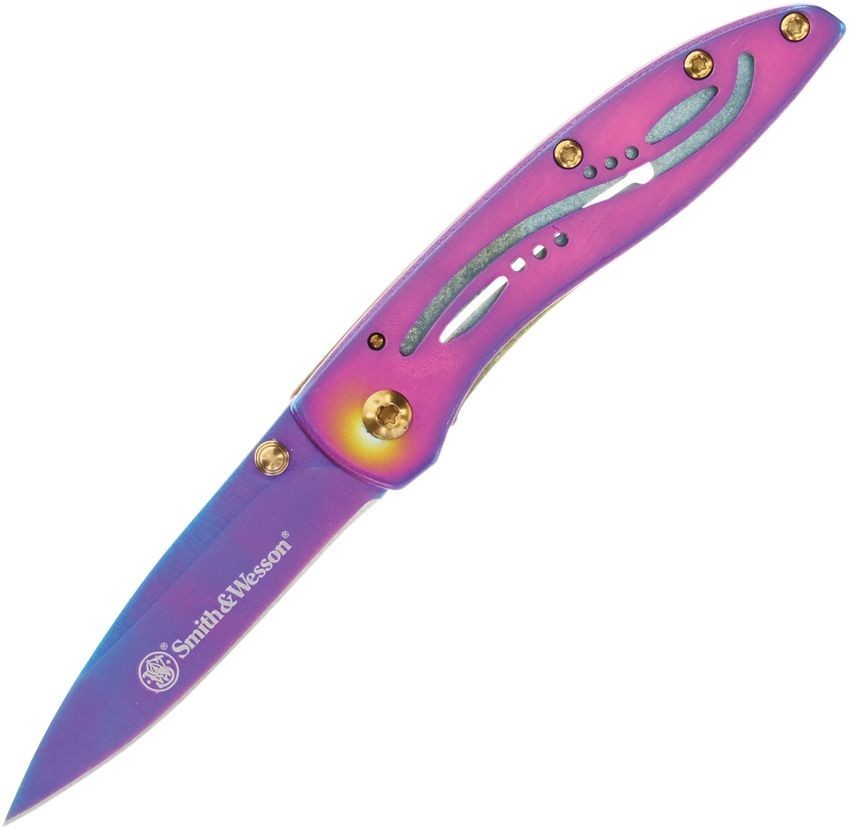 Smith & Wesson Framelock Folding Knife 2.25″ High Carbon Blade Stainless Handle