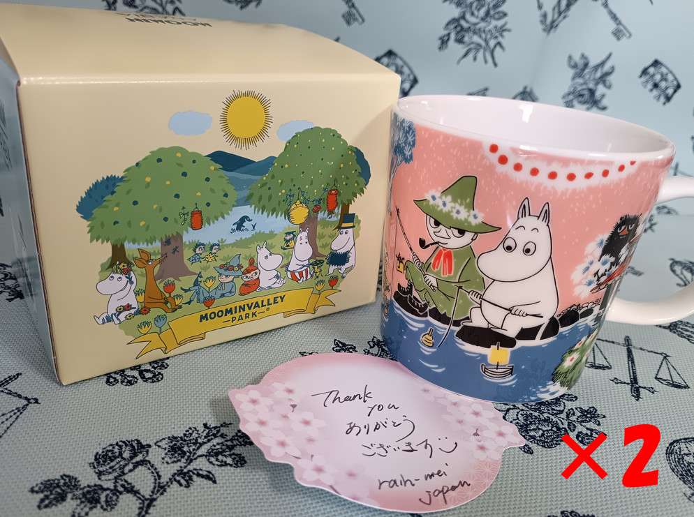 Set of 2 Moomin Arabia Mug 2026 SIMPLE JOY Moominvalley Park Limited Edition JP